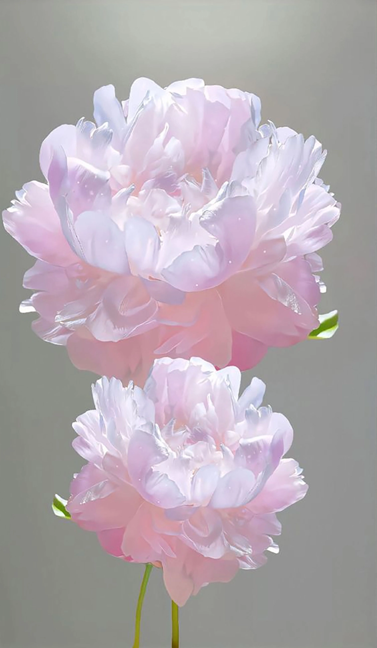 Hình bó hoa mẫu đơn rạng rỡ dưới ánh nắng