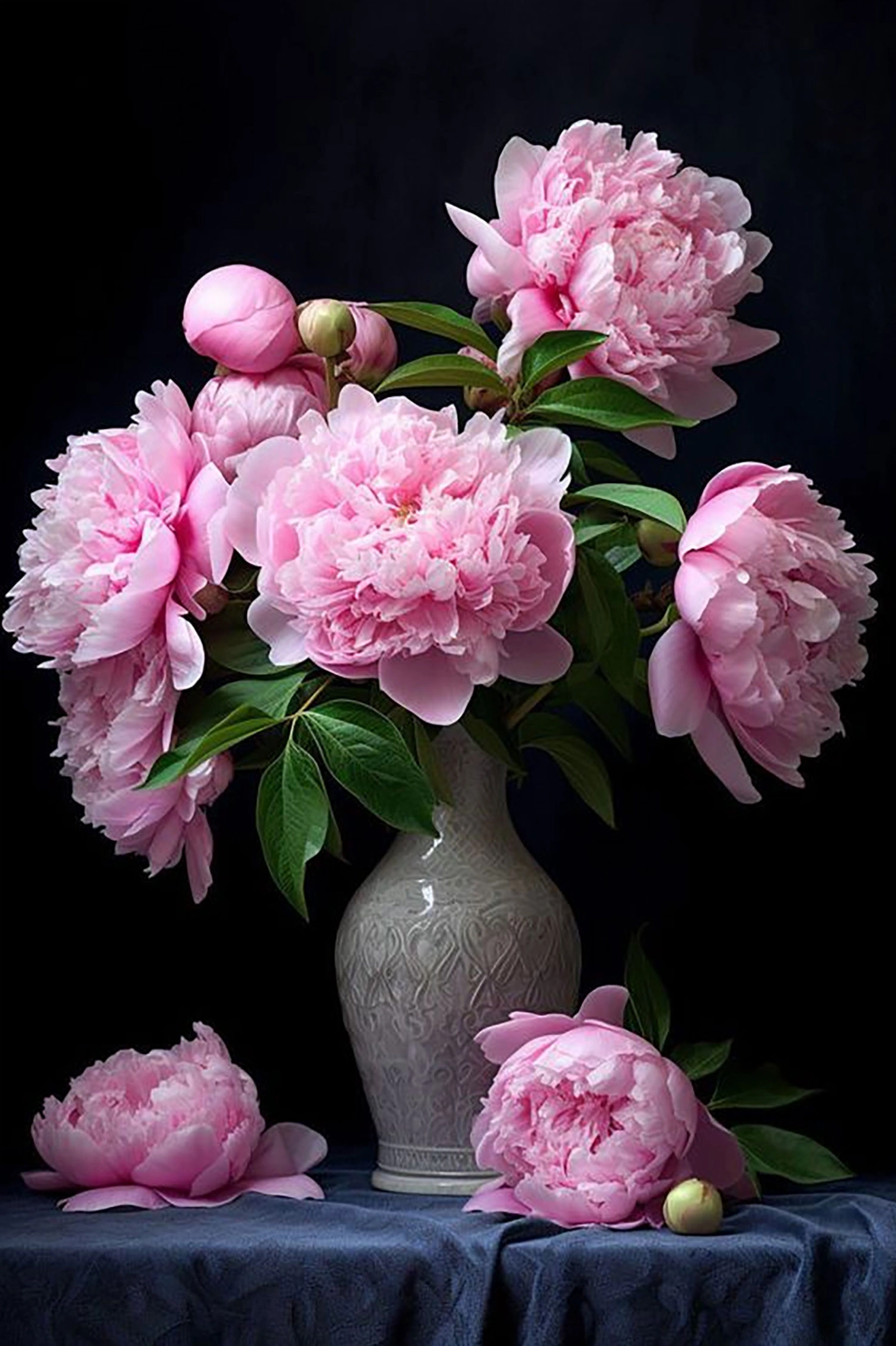 Hình nền bó hoa mẫu đơn lôi cuốn