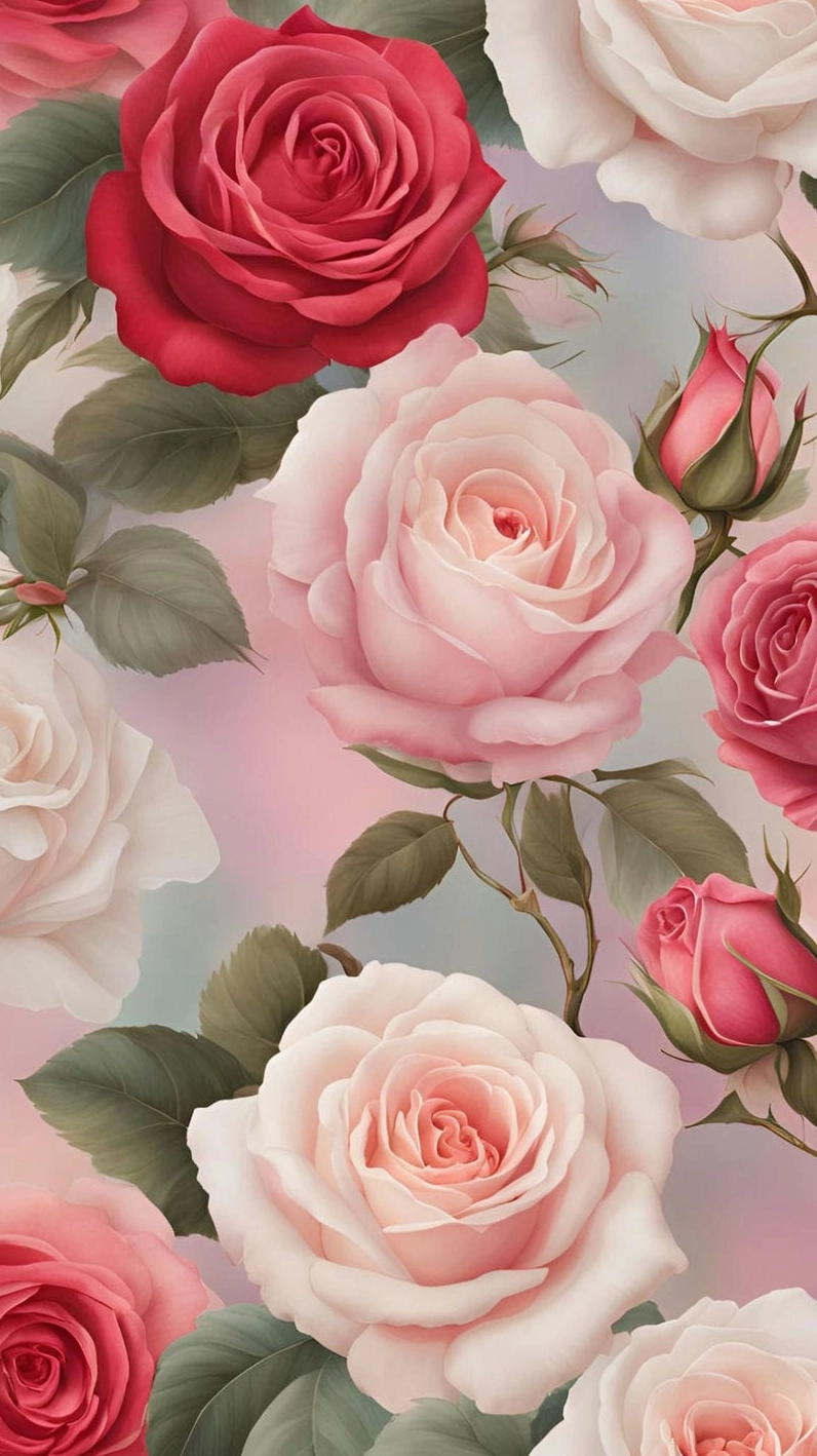 Hình nền hoa hồng cho điện thoại 2 với tông màu ấm áp