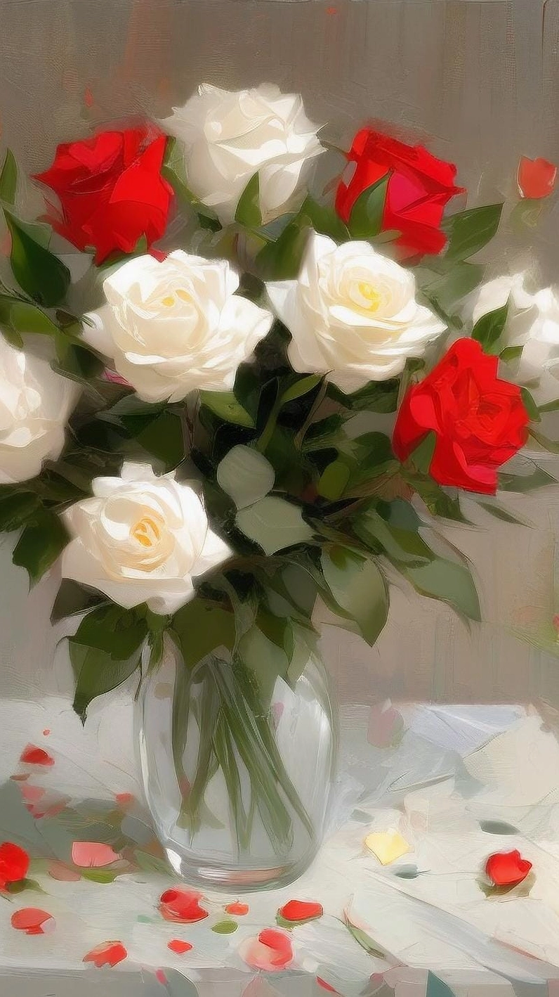 Hình nền hoa hồng cho điện thoại 4 lãng mạn