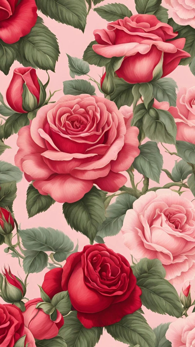 Hình nền hoa hồng cho điện thoại 6