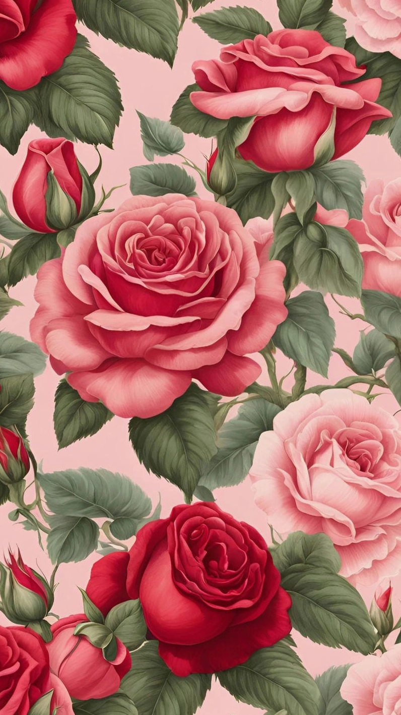 Hình nền hoa hồng cho điện thoại 6 ngọt ngào