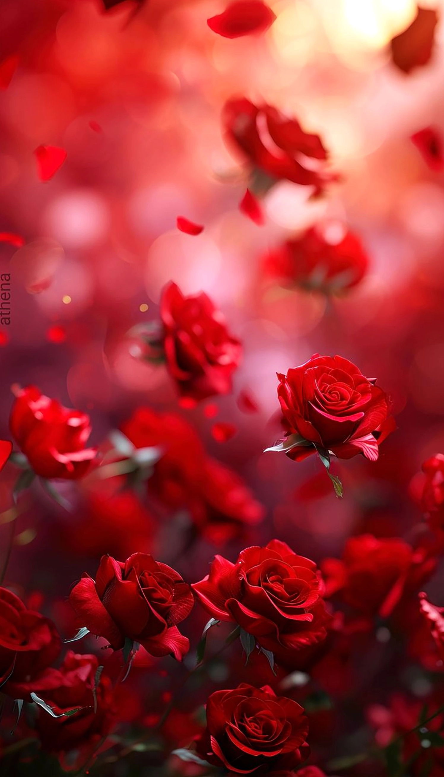 hinh nen hoa hong do cho dien thoai sieu lang mang