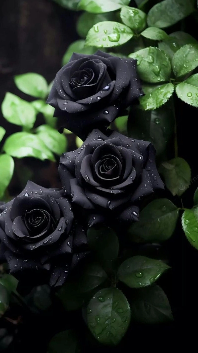 Hình nền hoa hồng xanh dương 3 nghệ thuật