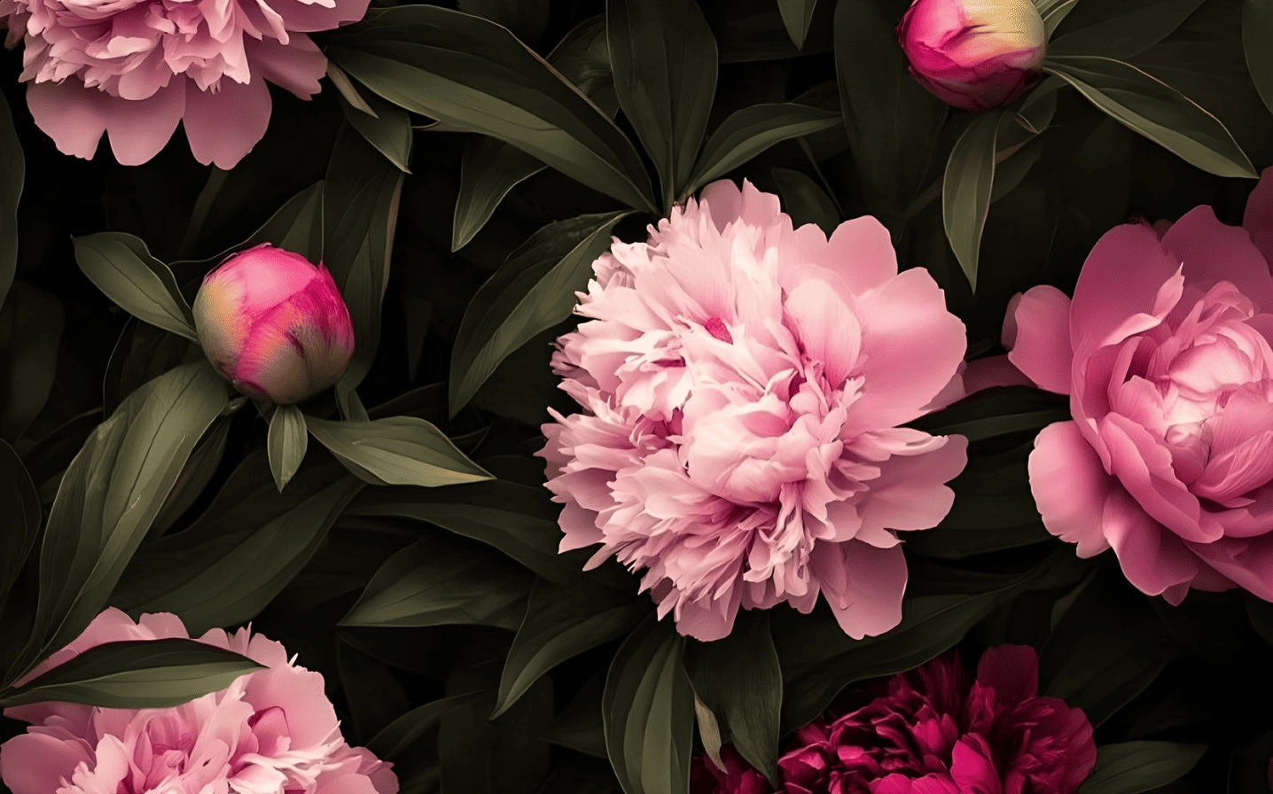 Hình nền hoa mẫu đơn 4K cực nét cho PC