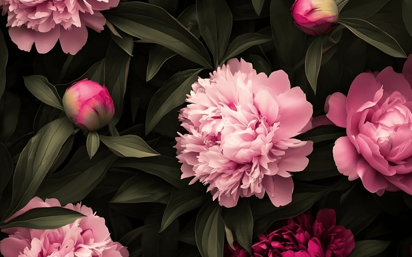 Hình nền hoa mẫu đơn 4K cực nét khoe sắc thắm