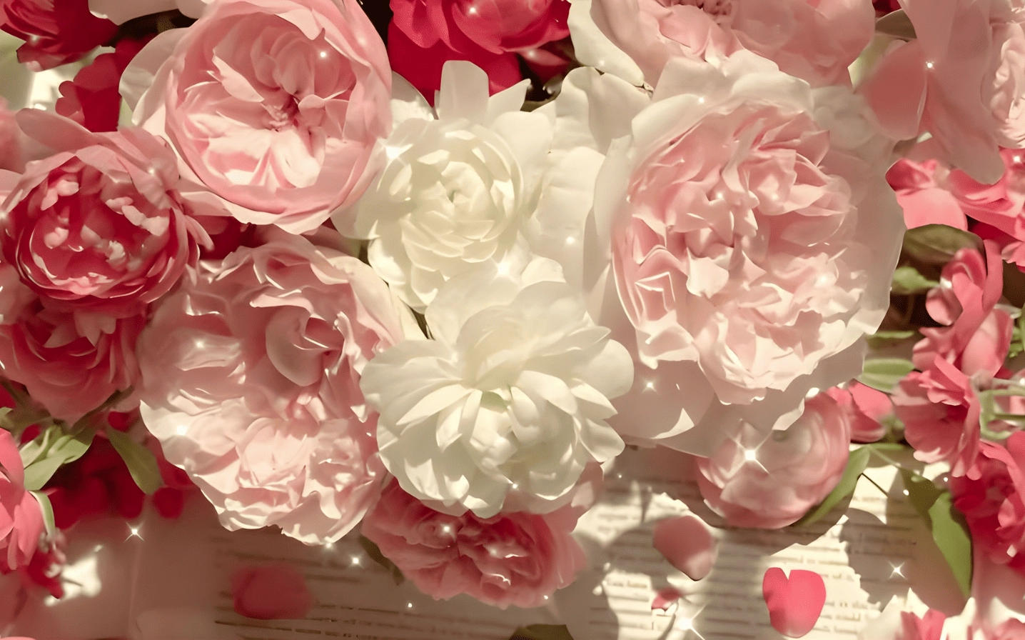 Hình nền hoa mẫu đơn e ấp bung nở