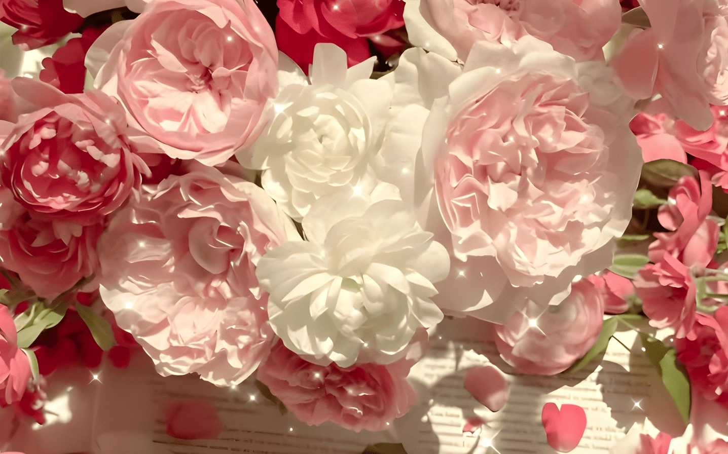 Hình nền hoa mẫu đơn e ấp bung nở