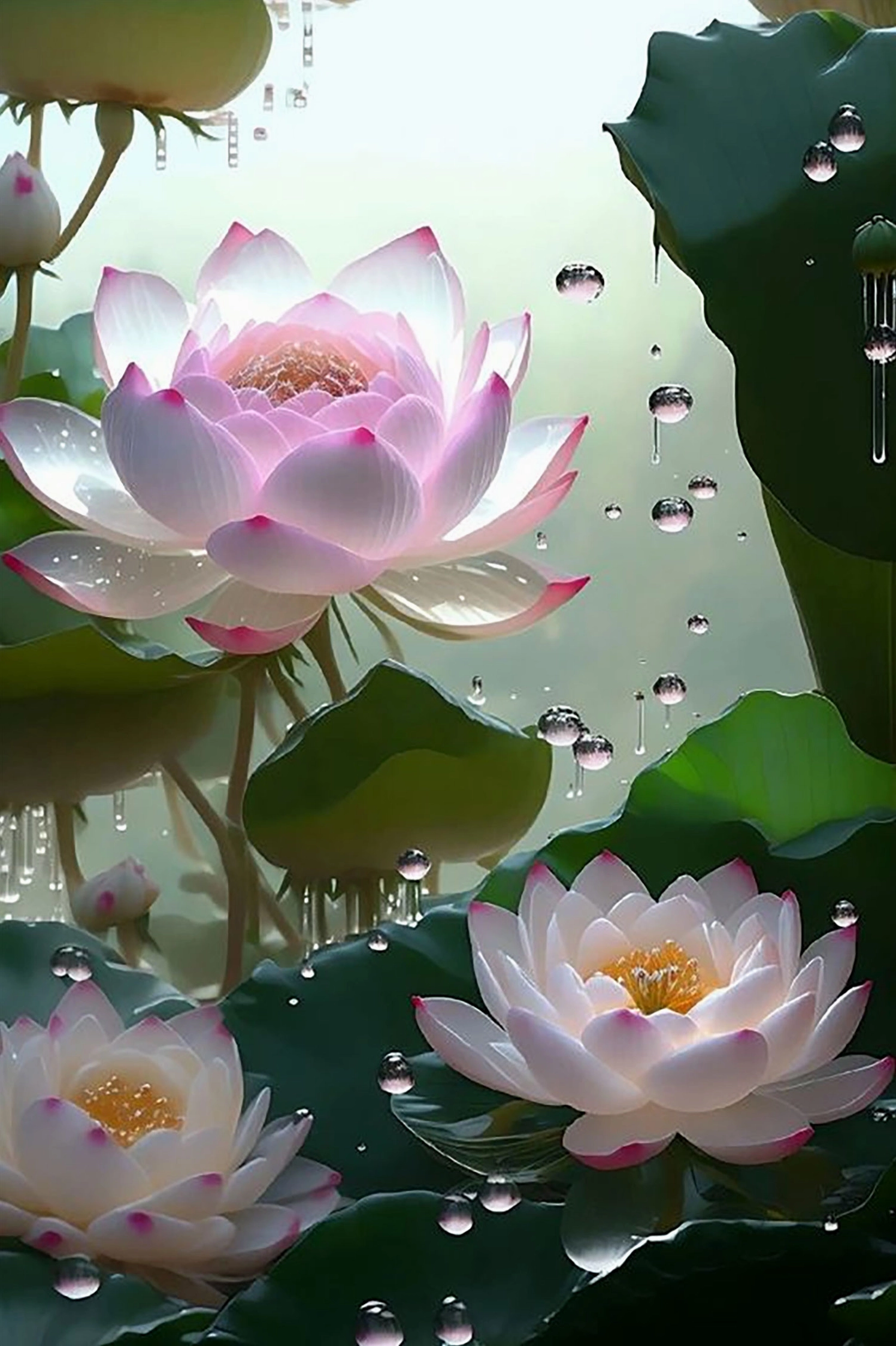 Hình nền hoa sen cực đẹp cho dế yêu