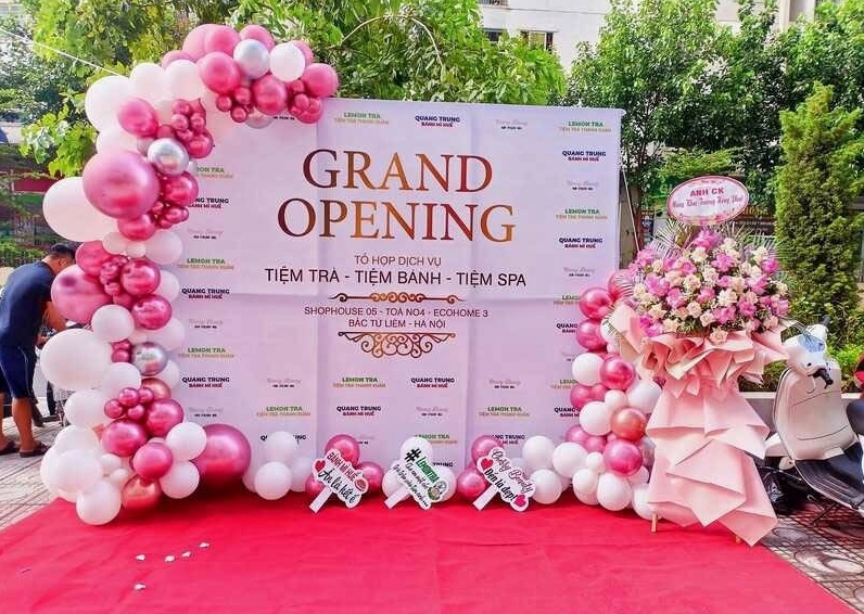 Hình nền khai trương trung tâm chăm sóc sắc đẹp phong cách thiên nhiên