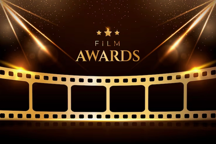 Hình nền lễ trao giải điện ảnh với dải màu gradient sang trọng