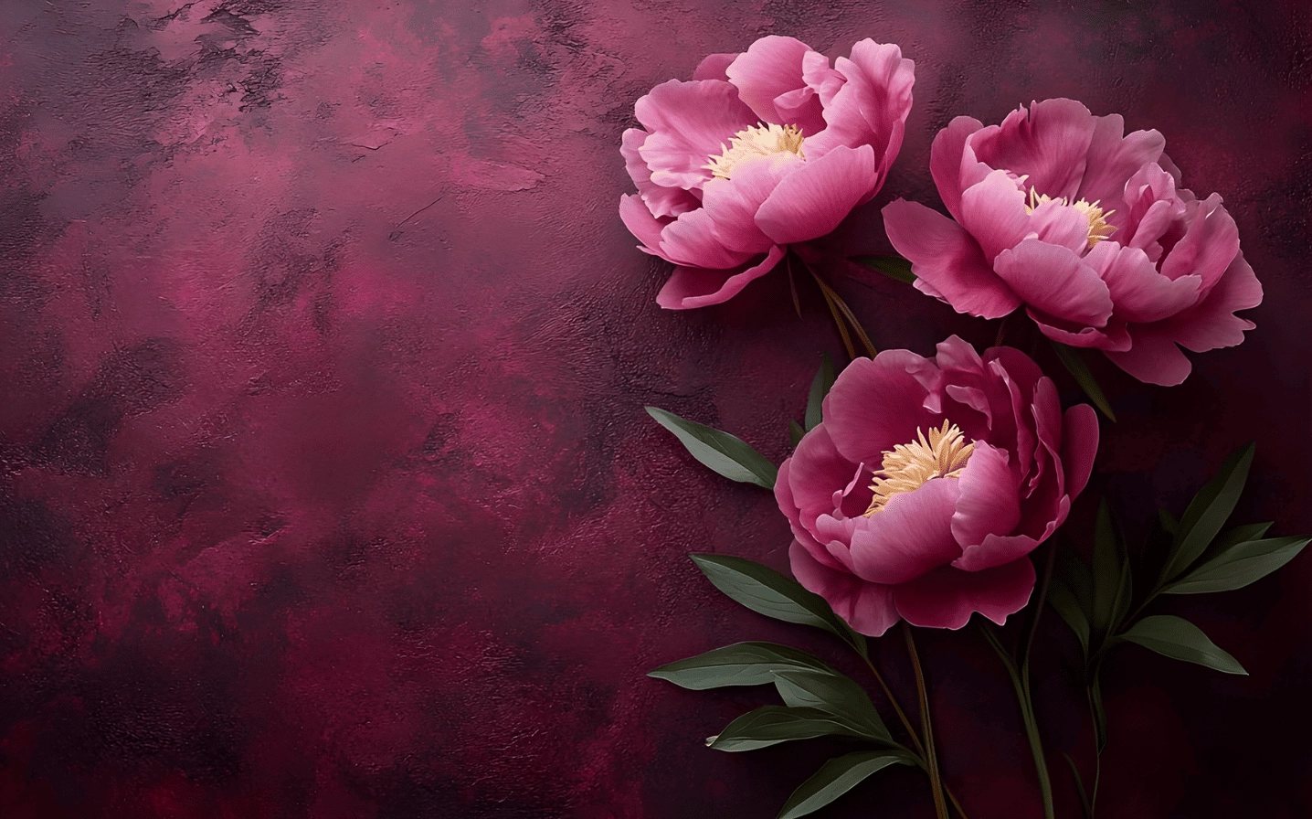 Hình nền mẫu đơn hồng rực rỡ