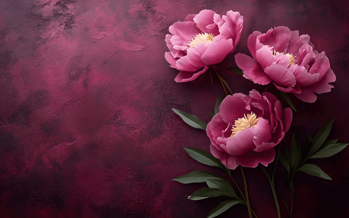 Hình nền mẫu đơn hồng tỏa sáng