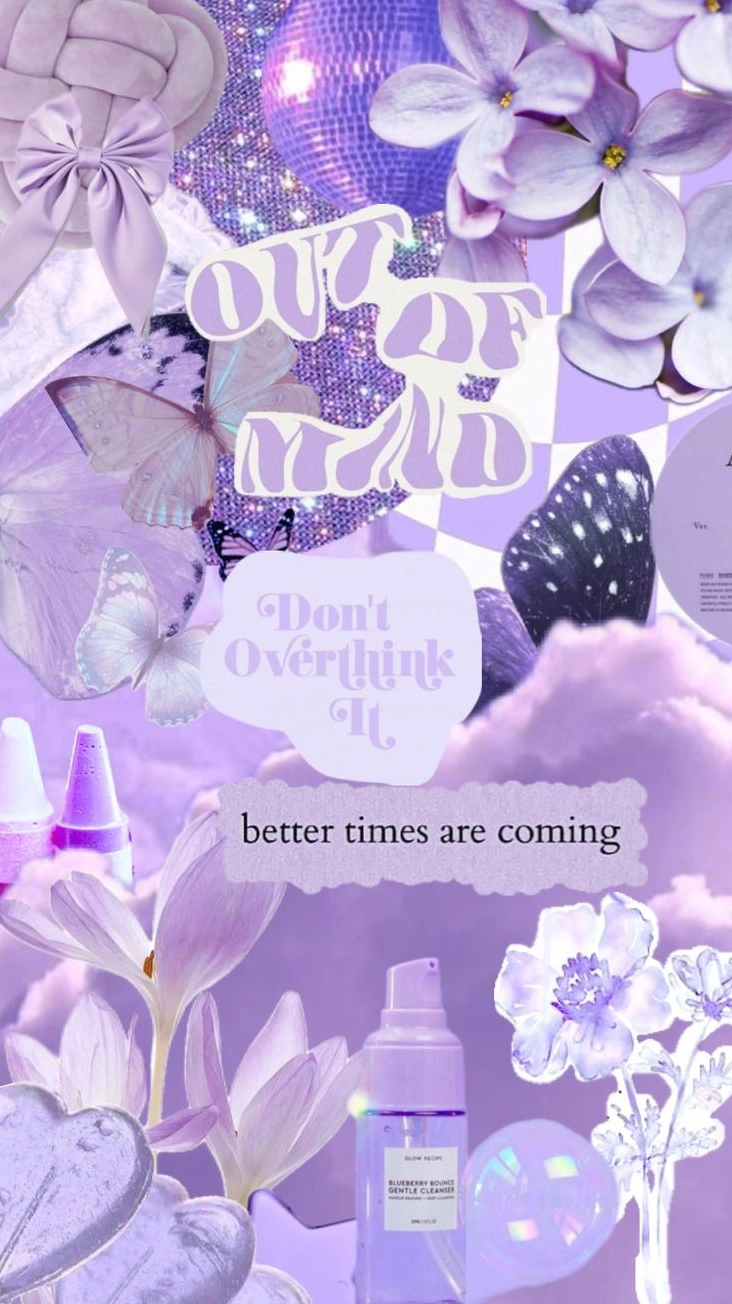 Hình nền màu tím nhạt trơn tối giản