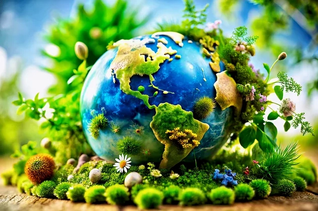 Hình nền Nuôi dưỡng hành tinh của chúng ta Biểu tượng của tương lai xanh và vẻ đẹp tự nhiên của Trái đất 4K