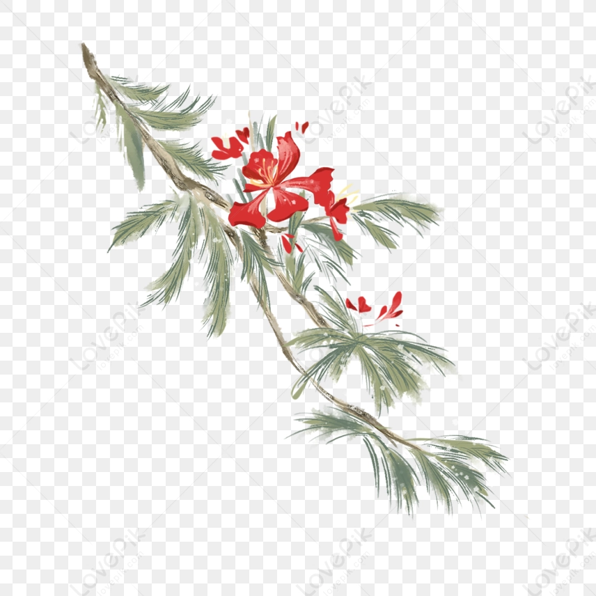 hình nền Powerpoint hoa phượng ấn tượng