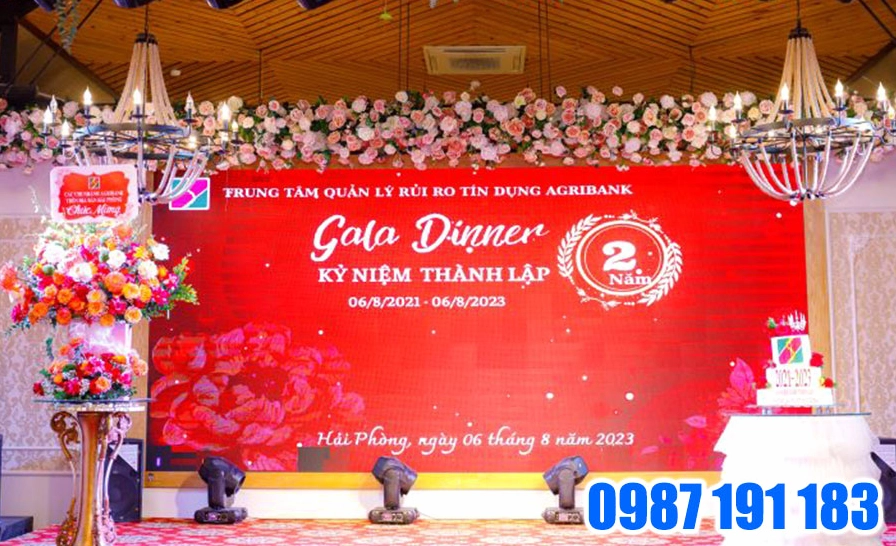 Hình nền sự kiện hiển thị đầy đủ thông tin cơ bản