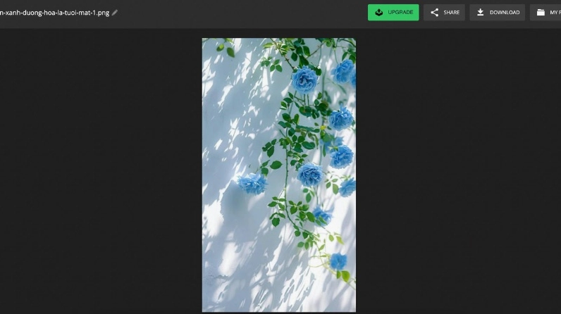 Hình nền xanh da trời chất lượng 4K lung linh huyền ảo