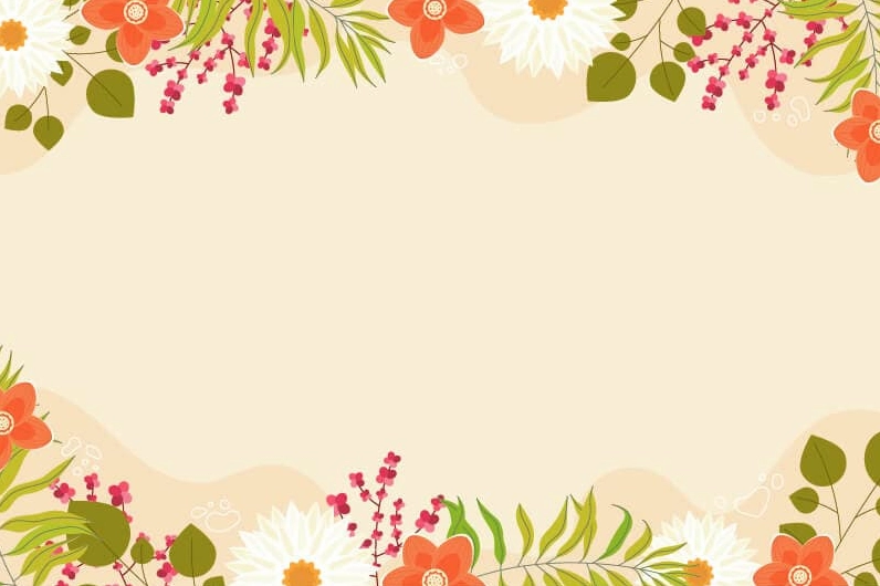 Họa tiết background hoa lá vector 08 sắc nét