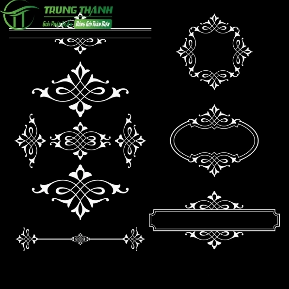 Hoa văn trang trí vector đa năng và tiện dụng