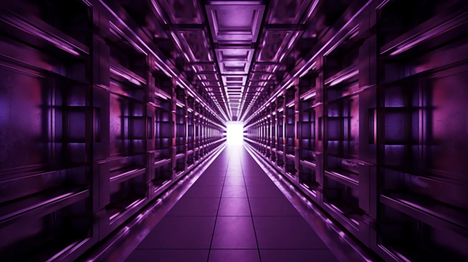 Khám phá chiều sâu không gian với hình nền tím 3D nghệ thuật