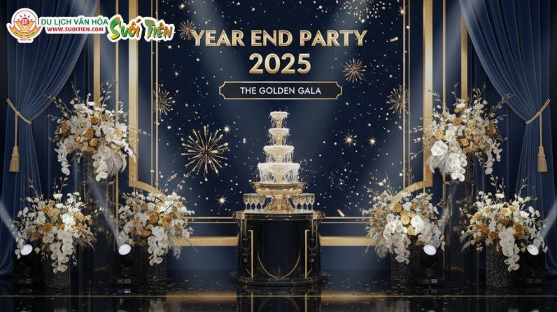 Khám phá Mẫu Year End Party Backdrop 5 thanh lịch