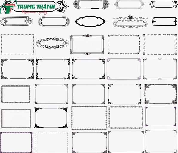 Khung viền hoa văn đẹp dành riêng cho tranh ảnh