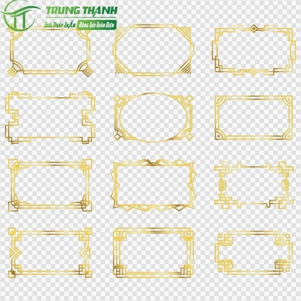 Khung viền hoa văn đơn giản dạng vector dễ dàng chỉnh sửa