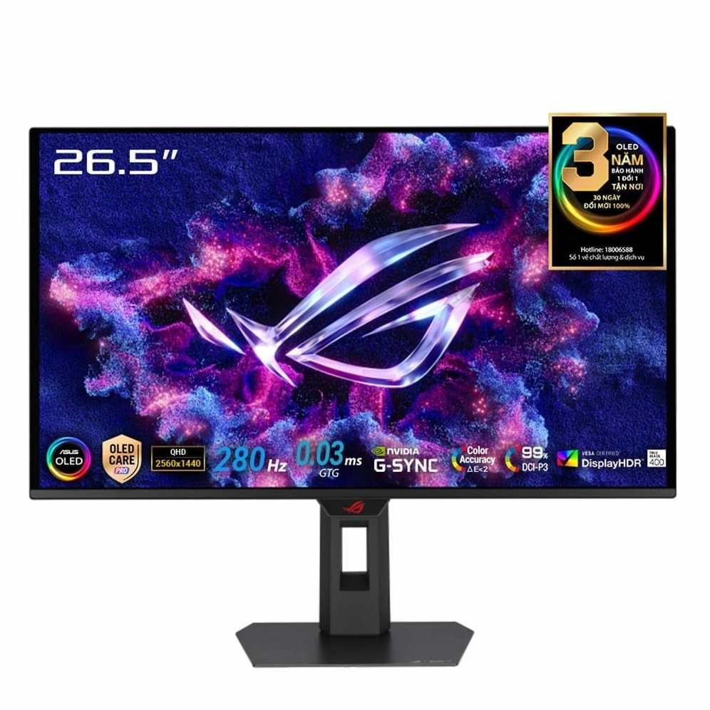 Màn hình Asus ROG hiển thị hình nền sống động chân thực