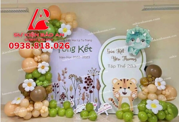 Mẫu backdrop cho sự kiện tổng kết cuối năm học sắc nét