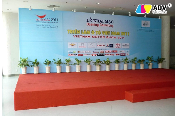Mẫu backdrop hội thảo dành cho lễ khai mạc