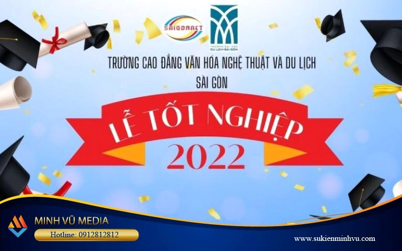 Mẫu backdrop lễ tốt nghiệp số 2 với thiết kế hiện đại