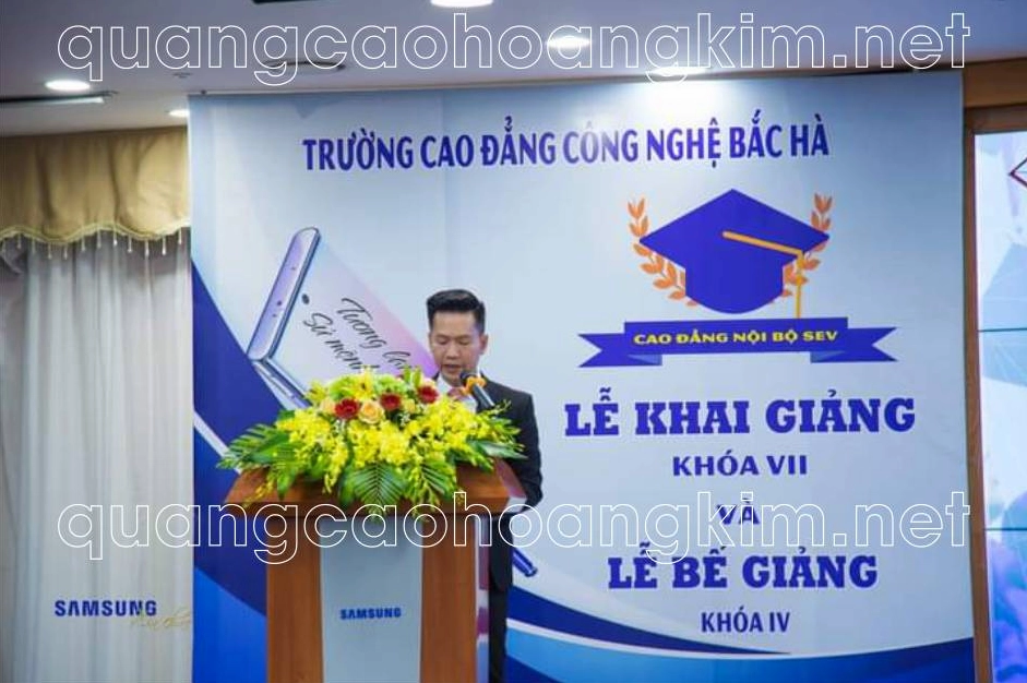 Mẫu backdrop sự kiện đẹp ấn tượng chuyên nghiệp số 12