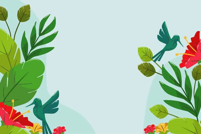 Mẫu background hoa lá vector 09 độc đáo