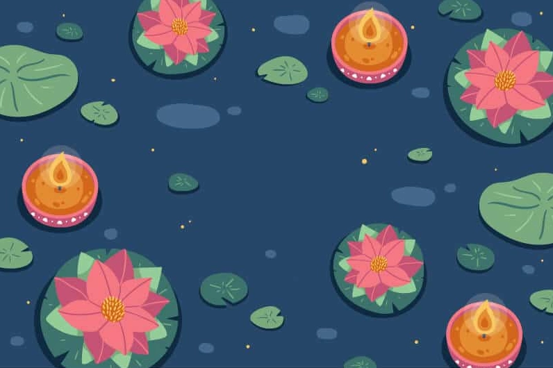 Mẫu background hoa sen 10 tĩnh lặng