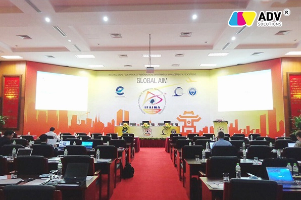 Mẫu background hội nghị hội thảo sang trọng