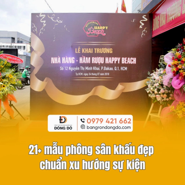 Mẫu background sân khấu đẹp chuẩn xu hướng sự kiện