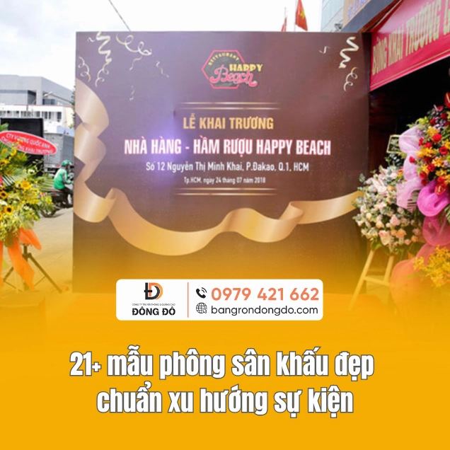 Mẫu background sân khấu đẹp chuẩn xu hướng sự kiện