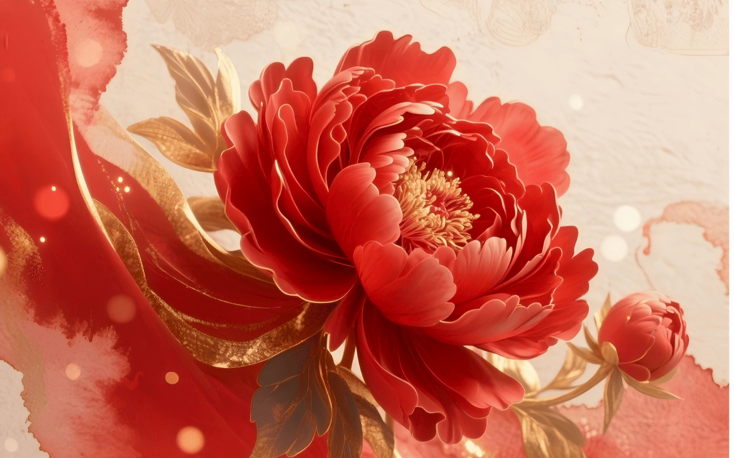 Mẫu đơn đỏ - đại diện tình yêu lứa đôi