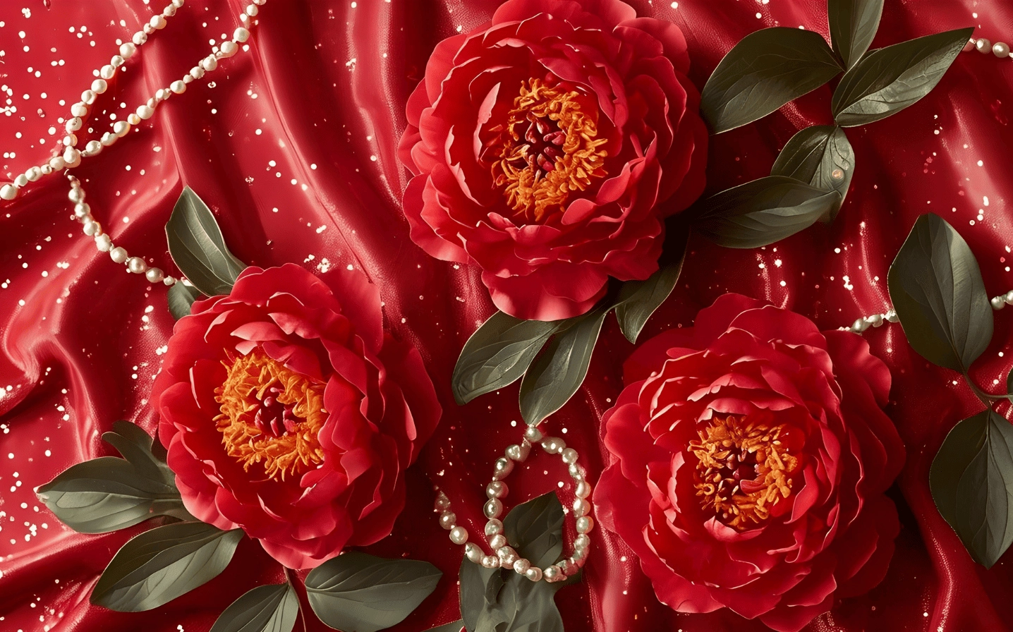 Mẫu đơn đỏ quyến rũ