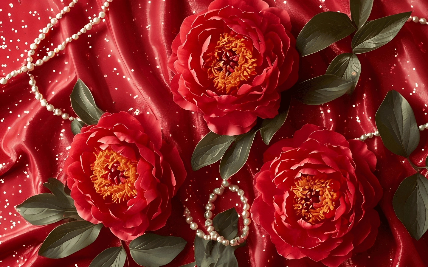 Mẫu đơn đỏ quyến rũ