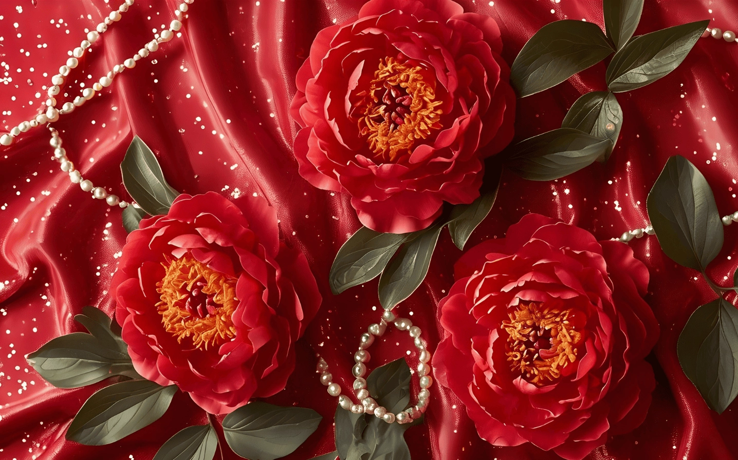 Mẫu đơn đỏ quyến rũ