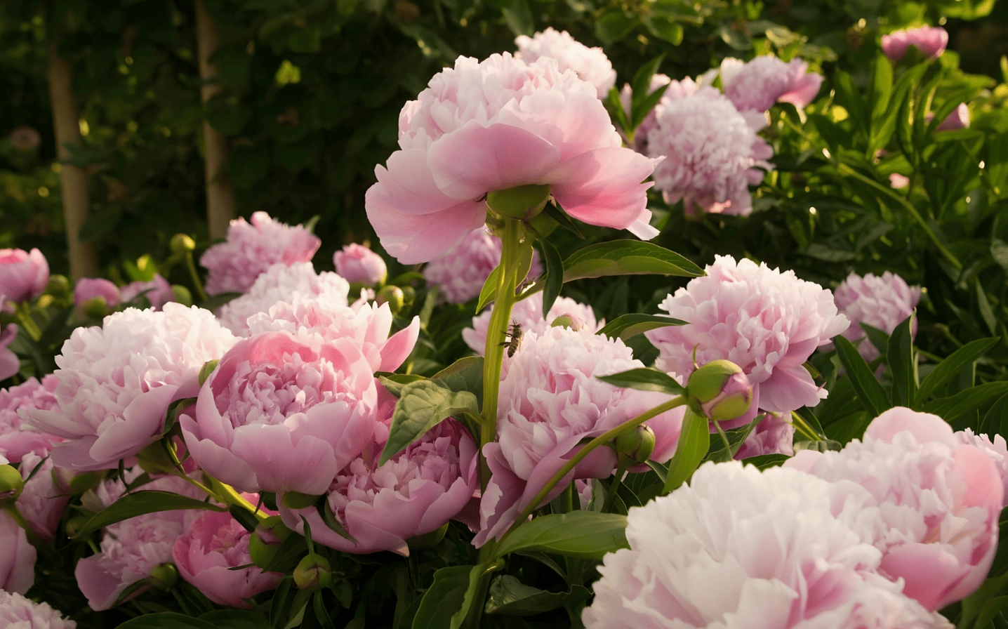 Mẫu đơn hồng biểu tượng tình yêu vẹn tròn