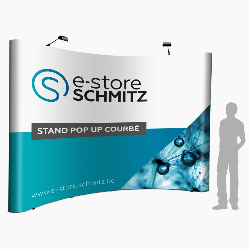 Mẫu khung phông nền dạng cong độc đáo tạo chiều sâu cho sân khấu