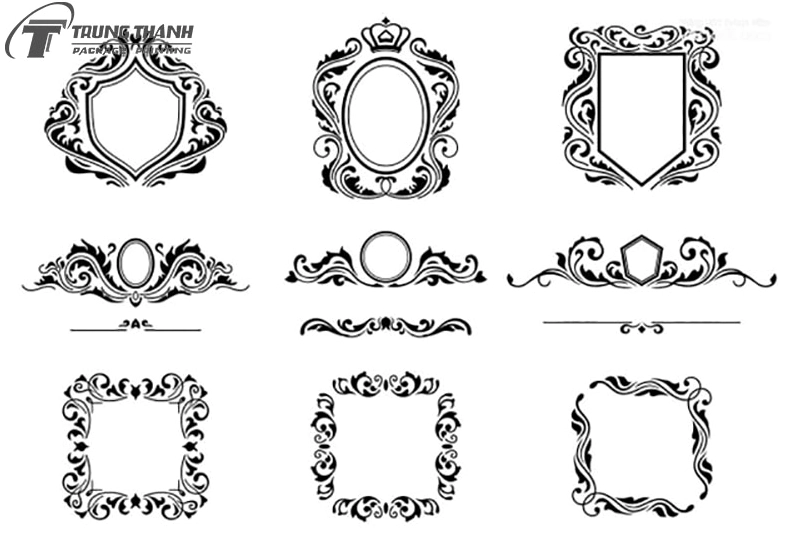 Mẫu khung viền hoa đẹp và lãng mạn