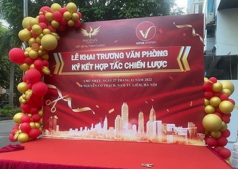 Mẫu phông nền ra mắt văn phòng mới với thiết kế chuẩn mực và sang trọng