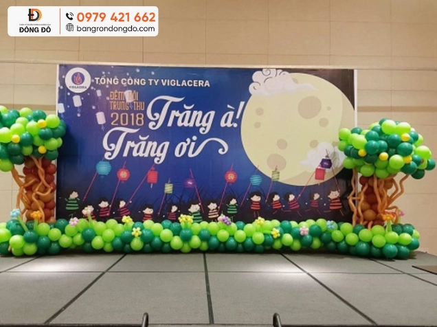 Mẫu phông sân khấu đẹp sự kiện trung thu