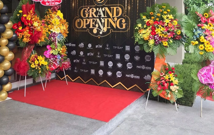 Mẫu thiết kế backdrop khai trương 4 hiện đại