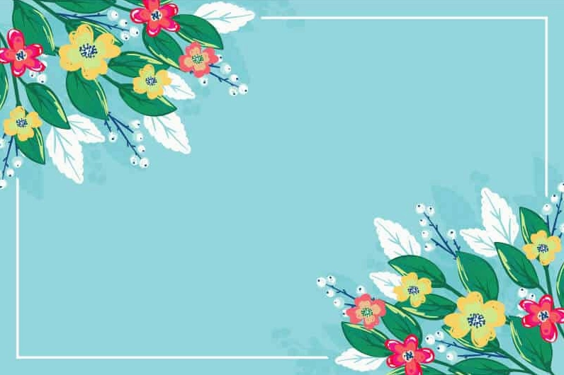 Nền background hoa lá vector 01 nhẹ nhàng