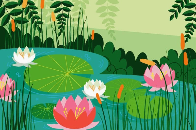 Nền hoa sen 08 nghệ thuật